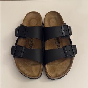 Birkenstock Black Buckle Sandals